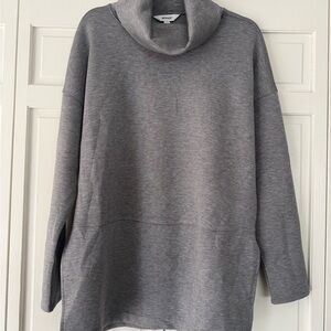SPANX Air Essentials Gray Turtleneck Neck Top Womens Large